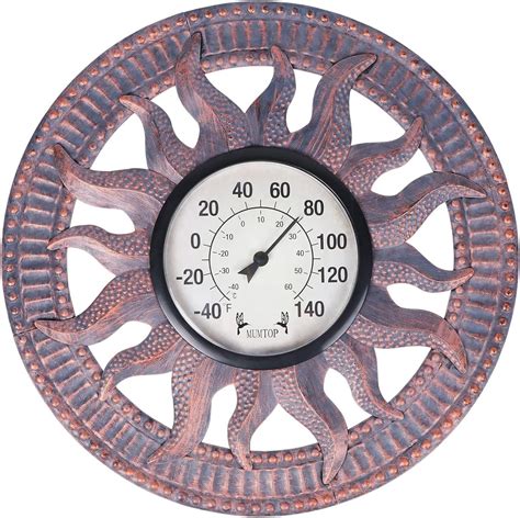 Amazon.com : MUMTOP Outdoor Thermometers for Patio-Wall Thermometer ...