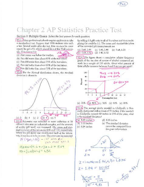 AP Stats R2 HW Key - Homework study sheet (different notes) - PG1 ...
