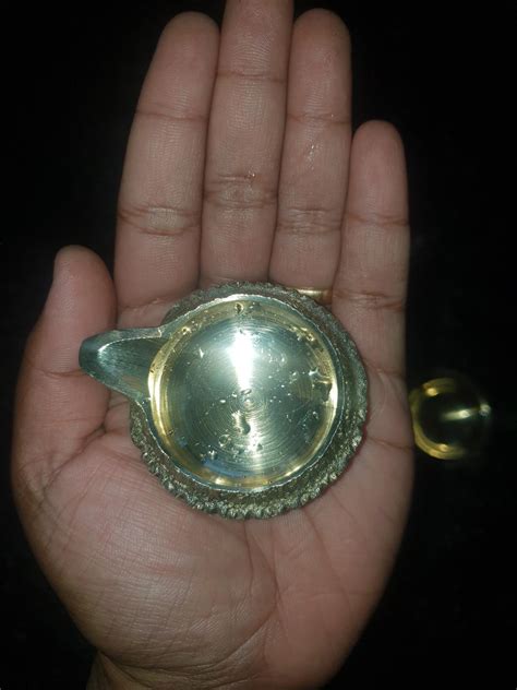 Buy Wall1ders 6 Brass Diya Golden (Size 2.5 inch) Brass Diya for puja ...