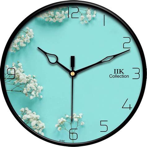 Buy Kadio Analog 30 cm X 26 cm Wall Clock (Pink, with Glass, Standard ...