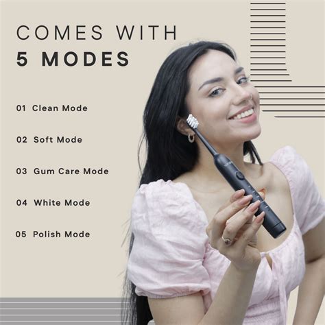 Sonic Electric Toothbrush | Rechargeable, 5 Cleaning Modes, IPX8 Waterproof