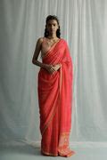 Buy - Fuschi siah sari with blouse | Elan Store