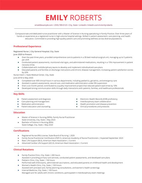 Best Nurse Practitioner Resume Examples and Templates for 2025