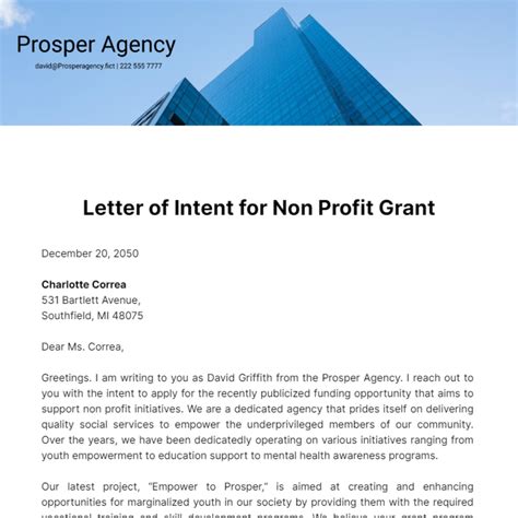 Grant Letter Of Intent Template - prntbl.concejomunicipaldechinu.gov.co