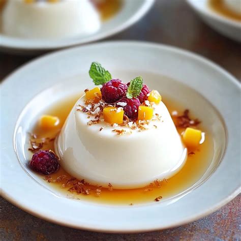 Creamy Coconut Panna Cotta - Justine Recipes
