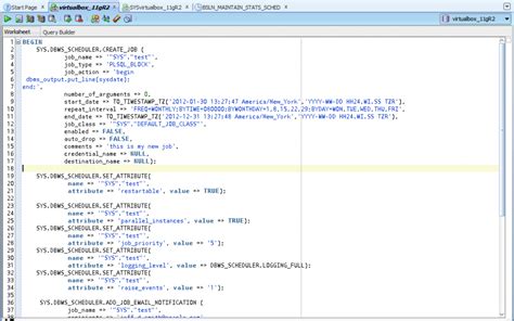 Image result for Schedule Script in Oracle SQL Developer