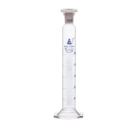 Buy Measuring Cylinder Hexagonal Base with stopper online at best ...