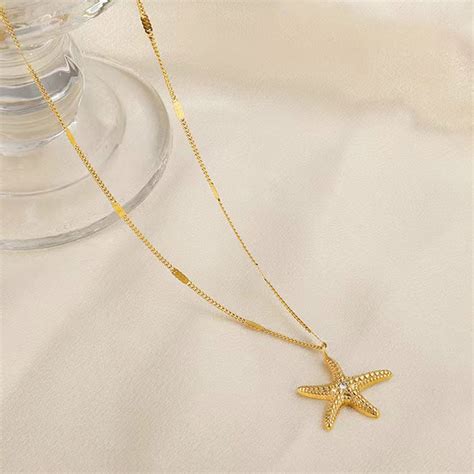 Buy Gold Plated Anti Tarnish Stainless Steel Star Themed Pendant in ...