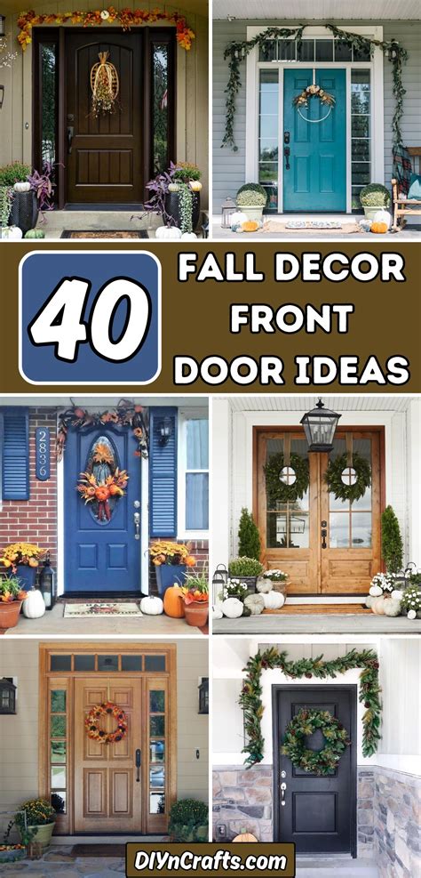 40 Fall Front Door Decor Ideas - DIY & Crafts