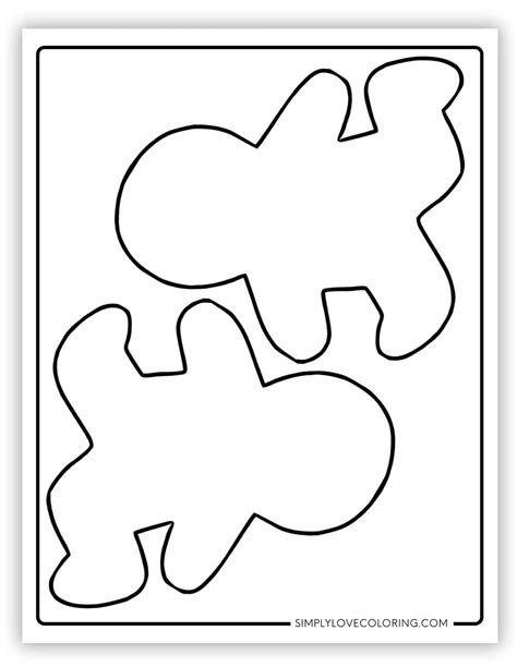 Gingerbread Man Templates (Free PDF Printables) - Simply Love Coloring