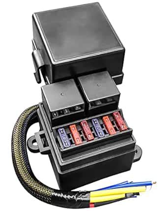 12V Fuse and Relay Box 2 Relay Slots and 6 ATC ATO Fuse Slots, for Car ...