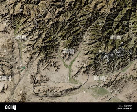 Laghman, province of Afghanistan. Low resolution satellite map Stock Photo - Alamy