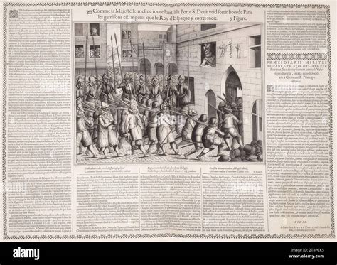 On March 22, 1594, King Henry IV of France observes the Spanish troops ...