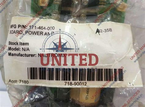 NAUTRONIX POWER AMP BOARD PCB 171-464-000 R1.0 | United Marine Services