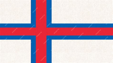 Premium Photo | Flag of faroe islands national flag of faroe islands ...