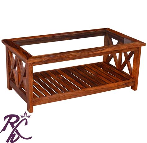 Solid Wood XX Design Centre Table – RAJ HANDICRAFT