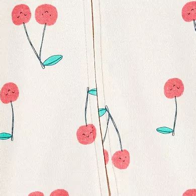 Baby Girl Carter's Cherry Print 2-Way Zip Sleep & Play Pajamas