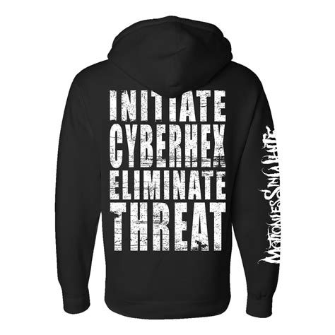 Cyberhex Warning Pullover Hoodie | Motionless in White Store - Official ...