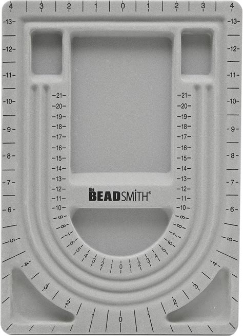 Buy The Beadsmith Bead Board, Grey Flocked, 3 U-Shaped Channels, 6 ...