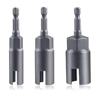 SPEEDWOX 3PCS Power Wing Nut Driver Set 12/15/18mm 1/4" Hex Shank Nut ...