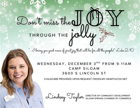 Ladies Christmas Event with Lindsey Taylor: Dont Miss the JOY Through ...