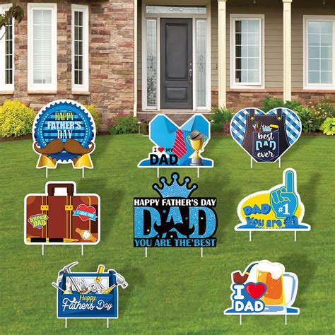 Amazon.com : Outdoor Father's Day Decorations, Happy Father's Day Yard ...