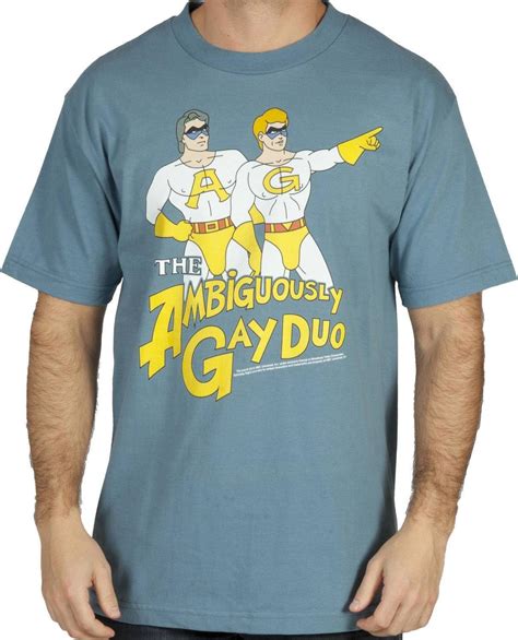 Amazon.com: Men's Saturday Night Live Ambiguously Gay Duo Shirt Slate ...