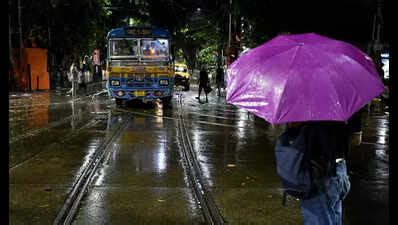Low-pressure brews over Bay, heavy rain batters Kolkata; more showers ...