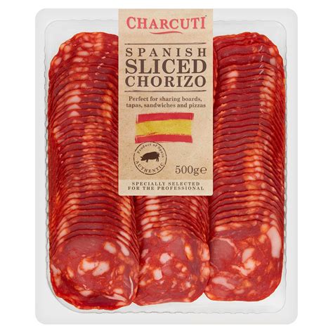 Buy Charcuti® Sliced Chorizo from Leathams online food suppliers.