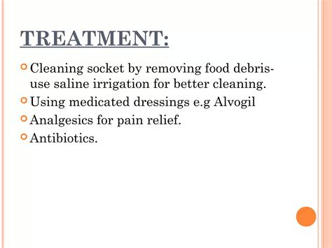 Dry socket[1], alveolar ostitis (2), | PPT