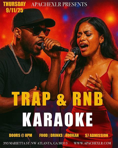 Trap N R&B Karaoke at 393 Marietta St NW, Atlanta on 17th December, 2025