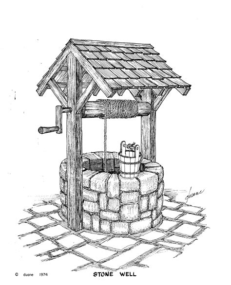 Drawing Of Well