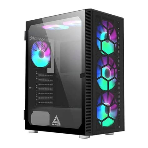 Buy Shop Montech X3 Glass RGB (ATX) Mid Tower Cabinet (Black) at Low ...