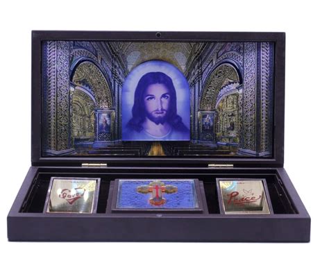 Craftlayout Brass Lord Jesus Charan Paduka Box