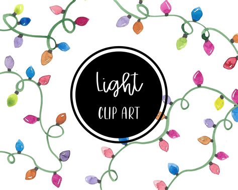 Christmas Lights Clip Art Borders