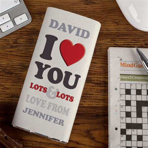 Personalized Chocolate Bar I Love You Lots Lots