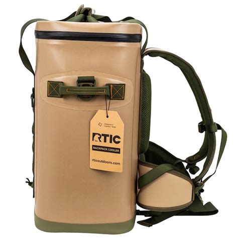 RTIC Outdoors Backpack Tan 20 Cans Insulated Backpack Cooler 14093 at ...
