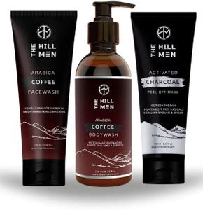 THE HILL MEN Arabica Coffee Facewash & Bodywash, Activated Charcoal ...