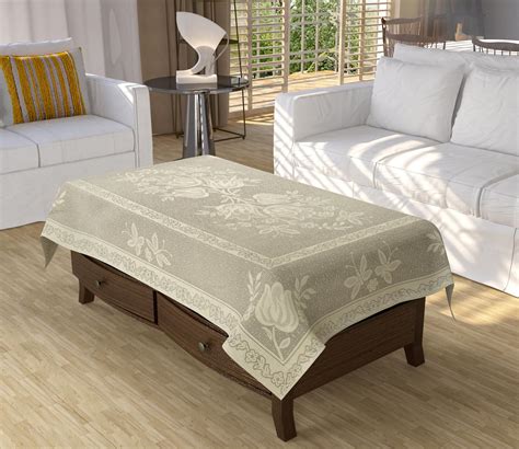 Buy Wise Home Luxorious Plain 4 Seater Center Table Cover/Table Cloth ...