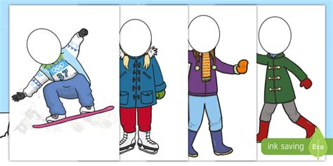 Winter Themed Editable Faces