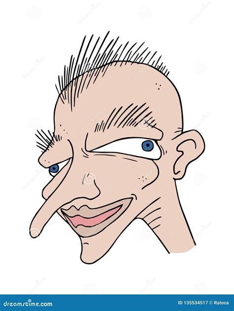 Funny Ugly Face Draw And One Euro Symbol Cartoon Vector | CartoonDealer ...