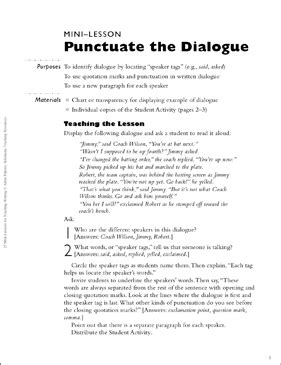 Write a Dialogue Worksheet 的图像结果