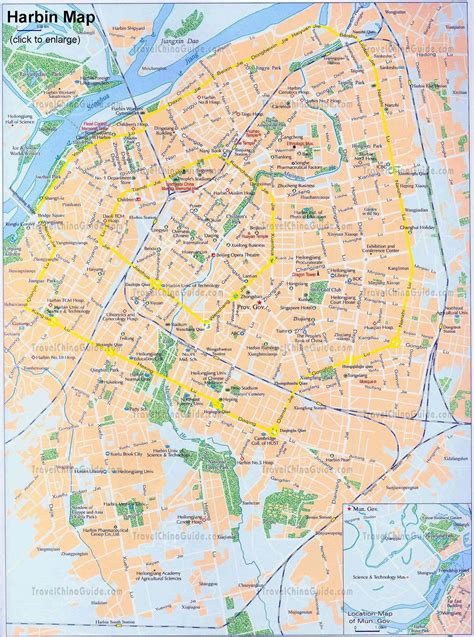 Map Of China Harbin