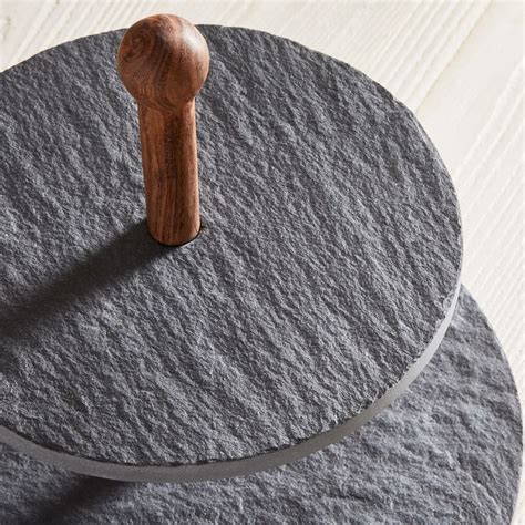 Preston Slate 2-Tier Cake Stand