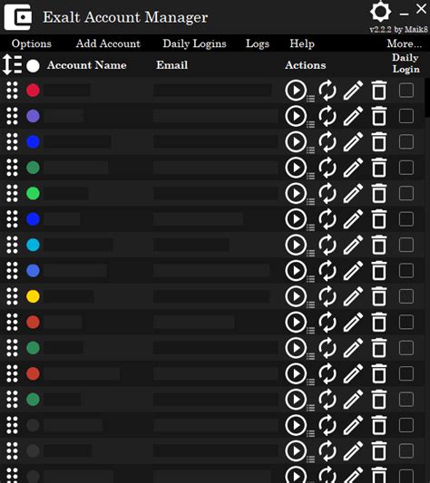 Exalt Account Manager v2.2.2 - Ping checker, Game updater, UI + QoL ...
