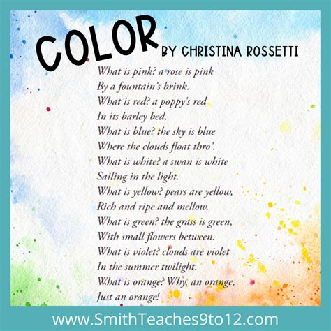 Add Color By Using Poetry in Your (Winter) ELA Classroom ...