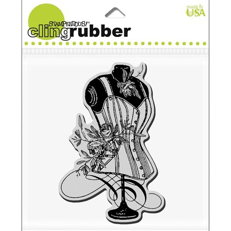 Buy Stampendous Cling Rubber Stamp 5.5"X4.5" Sheet-Rose Corset Online ...