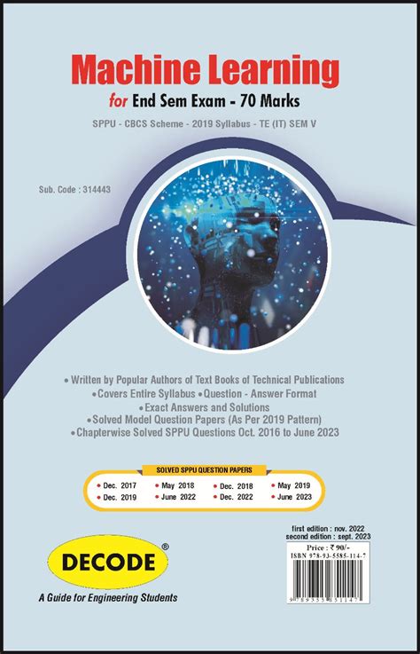 Machine Learning for SPPU 19 Course (TE - SEM V - IT- 314443) (END SEM ...