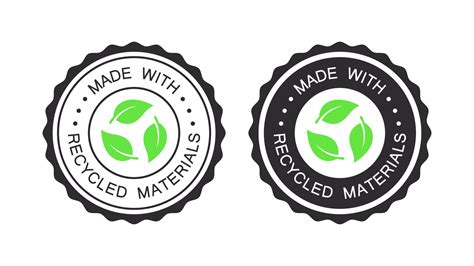 Recycle logo. Made from recycled materials. Packaging and recycling. Vector illustration ...