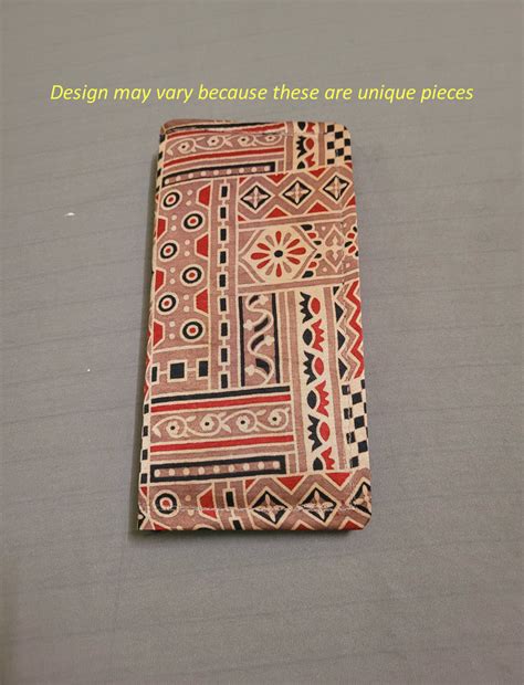 Dhupion Silk Purse Ajrakh Hand block print clutch wallet – Smris